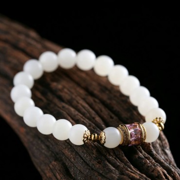 【年 轮】玉化砗磲手链