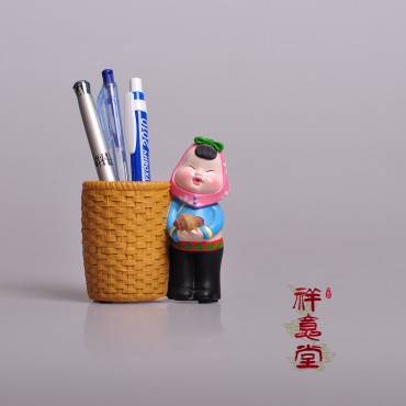 祥意堂-泉州伴手礼惠安女笔筒-闽南特色装饰品摆件