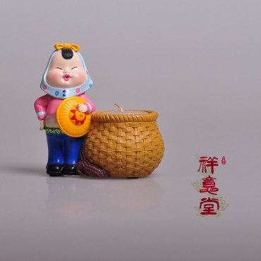 祥意堂-泉州伴手礼惠安女烛台-闽南特色装饰品摆件