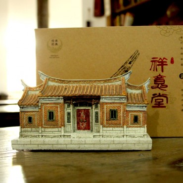 定制 祥意堂闽南特色树脂古厝配IC家居桌面摆件