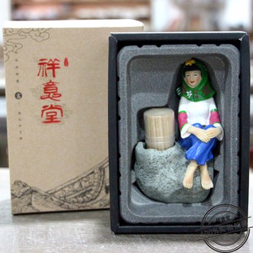 祥意堂-泉州特色伴手礼惠安女牙签筒--闽南特色装饰品